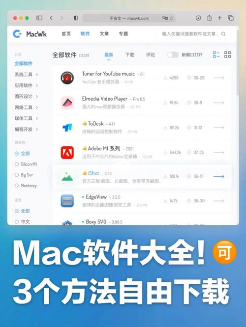 mac软件免费下载（mac必下免费软件）