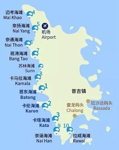 普吉岛地图app下载（普吉岛岛屿分布图）