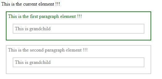 关于jquerychildren的信息