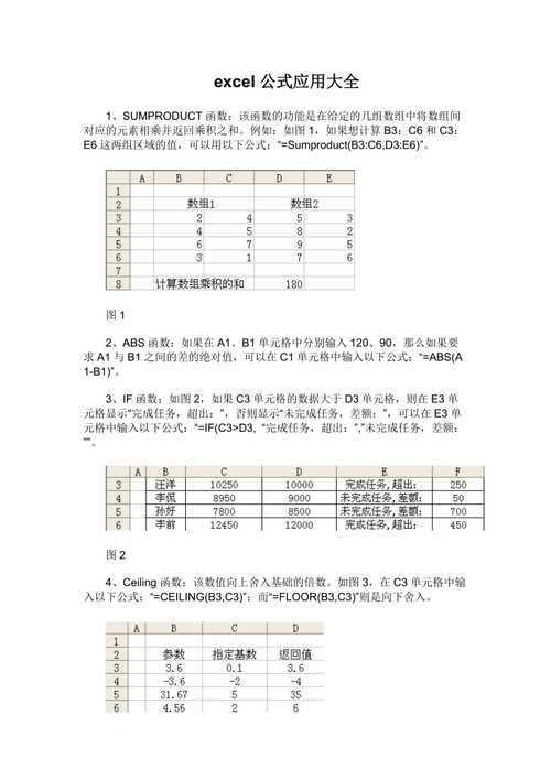 excel函数公式大全-excel 函数与公式应用大全